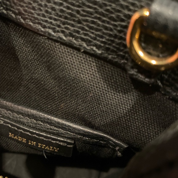 Burberry, mini bag, gold, sequins, printed sides Barely used. Small tote, - Picture 10 of 11